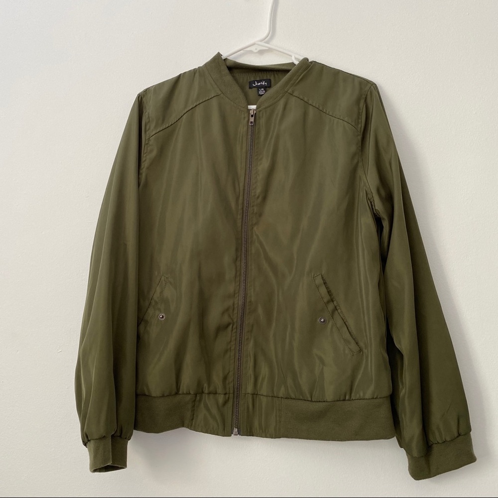 Green Bomber Jacket